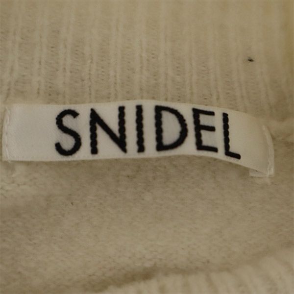 SNIDEL スナイデル 21年秋冬 長袖 デザイン ニット F ホワイト セーター レディース