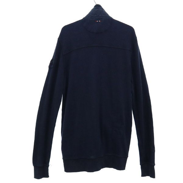 NAPAPIJRI ナパピリ ロゴ刺繍 ジャケット S ネイビー ロゴワッペン メンズ