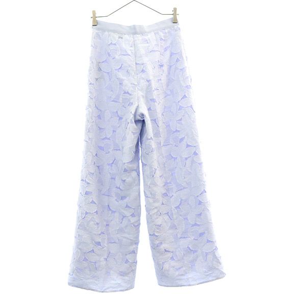 UNITED ARROWS ユナイテッドアローズ 未使用 総柄 ロングパンツ 36 ブルー レディース