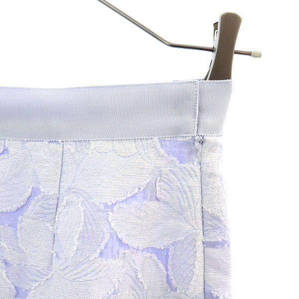 UNITED ARROWS ユナイテッドアローズ 未使用 総柄 ロングパンツ 36 ブルー レディース