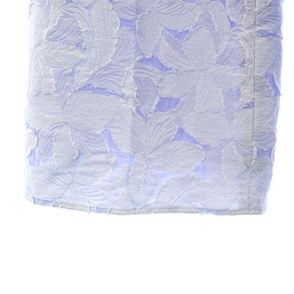 UNITED ARROWS ユナイテッドアローズ 未使用 総柄 ロングパンツ 36 ブルー レディース