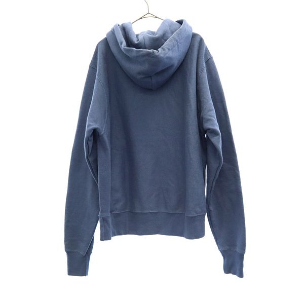 Champion チャンピオン 青単復刻 リバースウィーブ 長袖 スウェットパーカー S ブルー プルパーカー メンズ