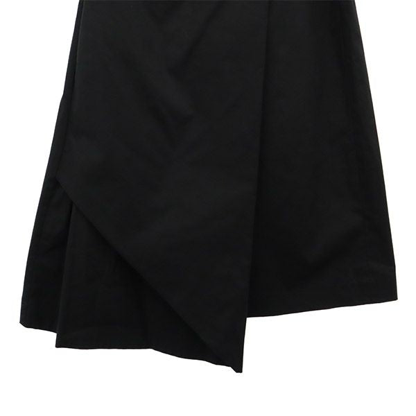 BLACK BY MOUSSY ブラックバイマウジー 未使用 ロング丈 アシンメトリー ラップスカート 2 ブラック 巻きスカート レディース