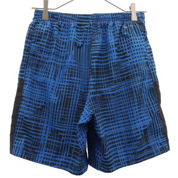 ナイキ 総柄 トレーニング インナーパンツ付 ショートパンツ M ブルー NIKE メンズ