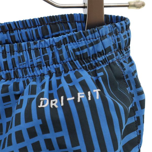 ナイキ 総柄 トレーニング インナーパンツ付 ショートパンツ M ブルー NIKE メンズ