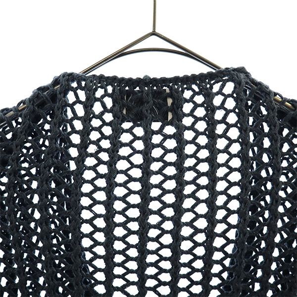 ケイビイエフ 長袖 メッシュ セーター F ネイビー KBF ニット プルオーバー レディース