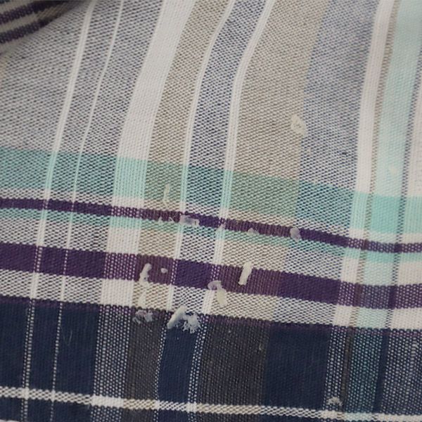 エディーバウアー チェック 7分袖 シャツ L ブルー系 Eddie Bauer メンズ