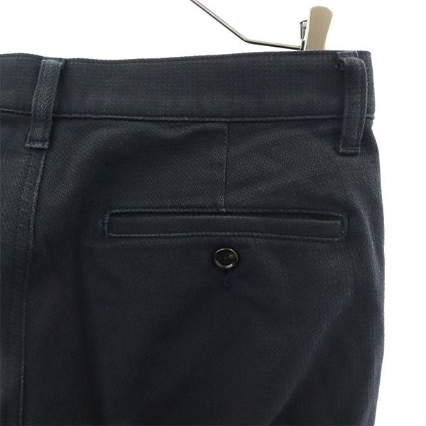 シップス 日本製 ストレッチパンツ S ネイビー SHIPS メンズ