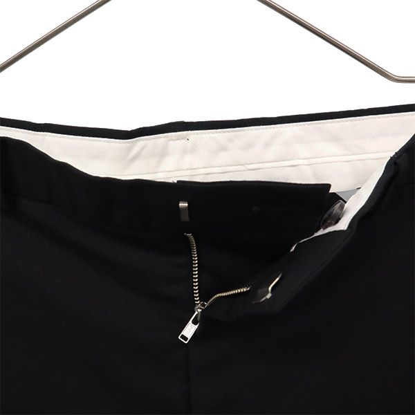 ATON エイトン ウール 裾スリット パンツ 2 ブラック レディース