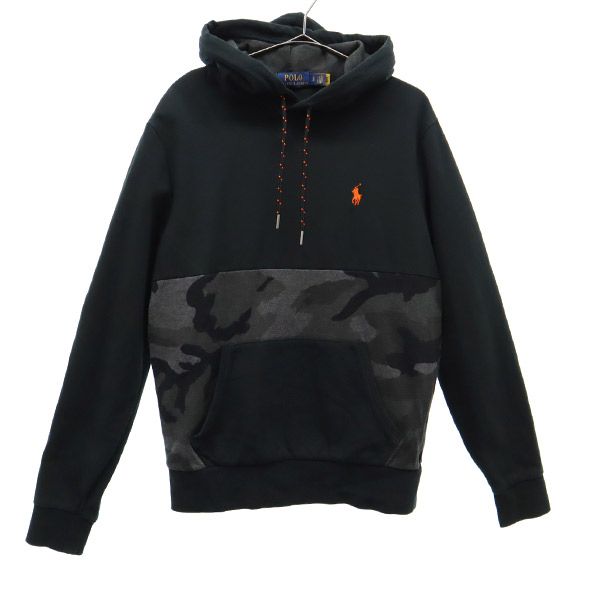 POLO RALPH LAUREN ポロラルフローレン プリント 長袖 スウェットパーカー SP ブラック メンズ