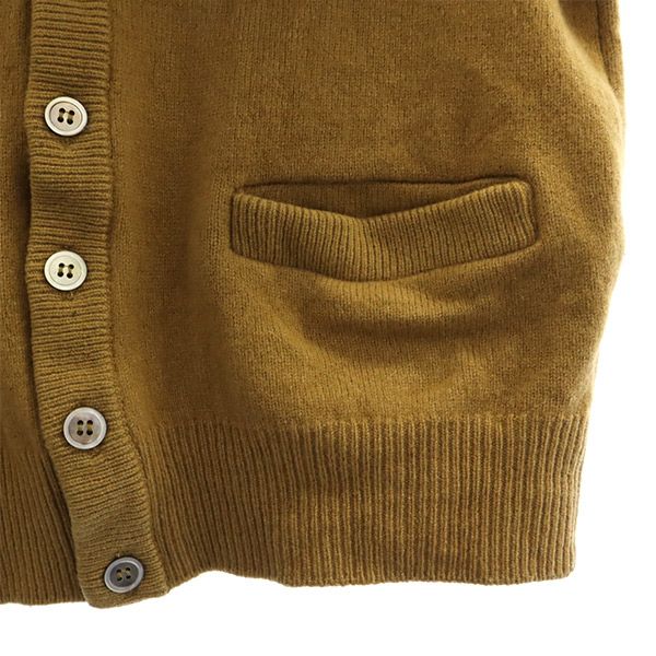 CHEMISE LACOSTE シュミーズラコステ ウール ワッペン 長袖 ニットカーディガン 2 ブラウン メンズ