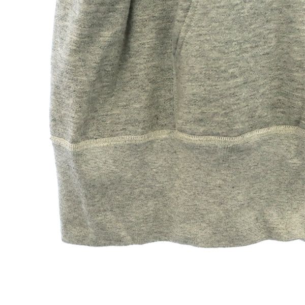 GP ジーピー 刺繍 長袖 ジップパーカー L グレー メンズ