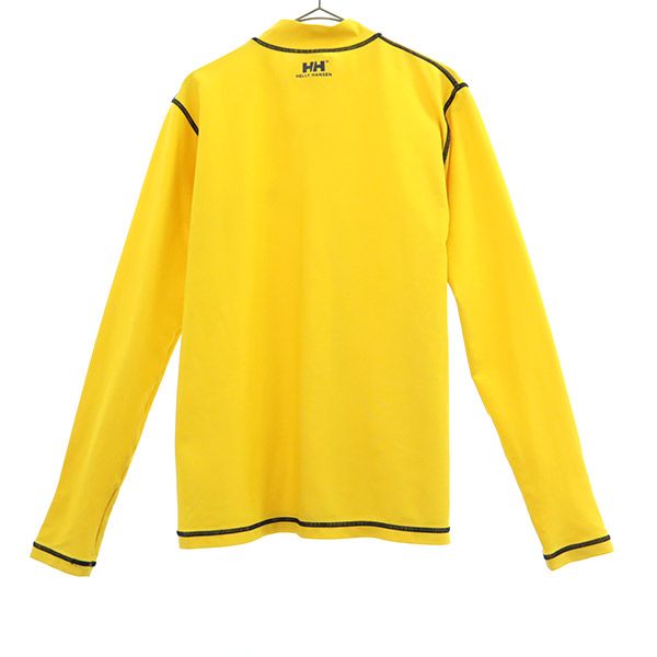 ヘリーハンセン プリント トレーニング 長袖 ラッシュガード LG イエロー HELLY HANSEN ウォームアップ レディース