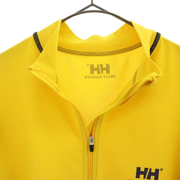 ヘリーハンセン プリント トレーニング 長袖 ラッシュガード LG イエロー HELLY HANSEN ウォームアップ レディース