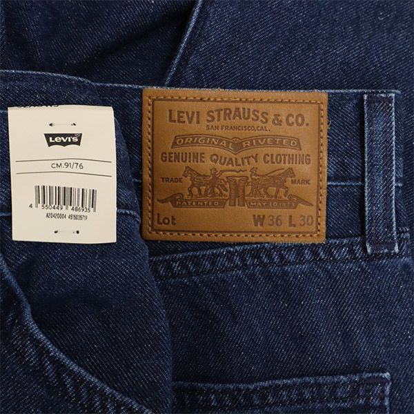 未使用 リーバイス ブーツカットデニムパンツ W36 ブルー Levi's ビッグE ジーパン メンズ