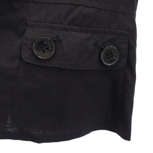 SONIA by SONIA RYKIEL ソニアバイソニアリキエル ジャケット 38 ブラック 日本製 レディース