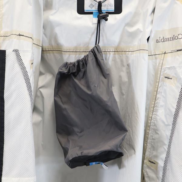 Columbia コロンビア ロゴ刺繍 ナイロンジャケット S ブラック アウトドア マウンテンパーカー ワンポイント メンズ