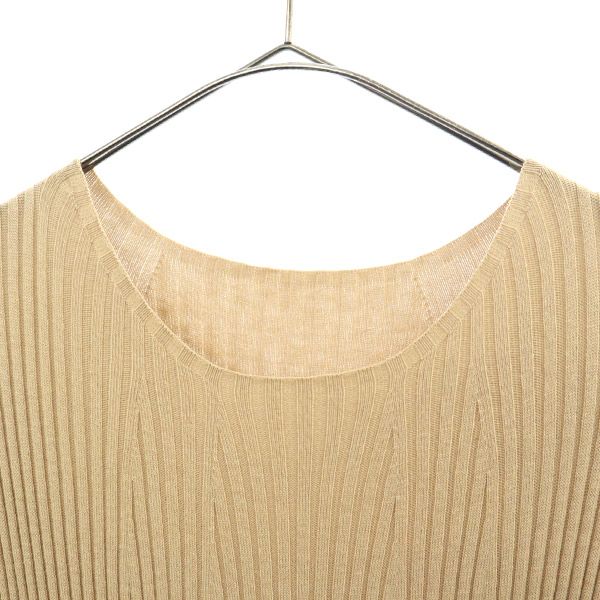 SNIDEL スナイデル 半袖 ワンピース 1 べージュ プリーツドッキングニットワンピース SWNO201055 レディース