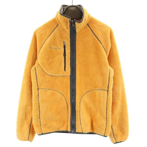 Columbia コロンビア ロゴ刺繍 長袖 カーディナルポインツ ジャケット XS ベージュ リバーシブル アウトドア メンズ