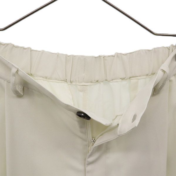 Kappa カッパ ロゴ刺繍 ワイドパンツ L アイボリー レディース