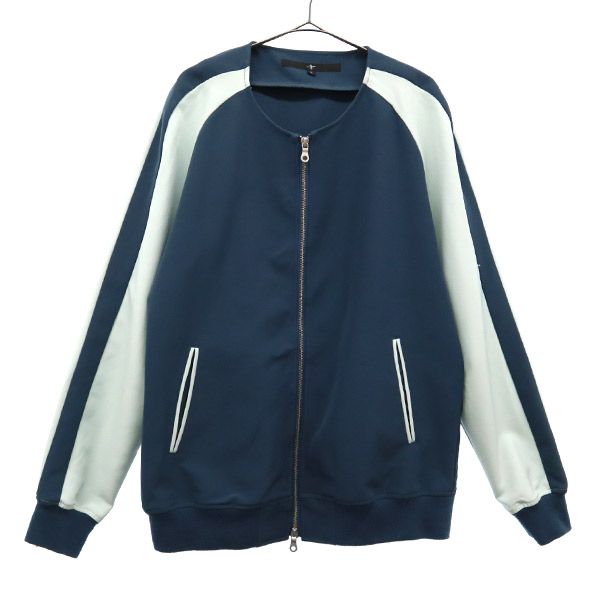 NO ID. ノーアイディ スカジャン 2 ブルー ノーカラー メンズ