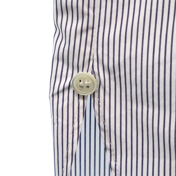 β ベータ ストライプ 長袖 シャツ 9 フード付き メンズ