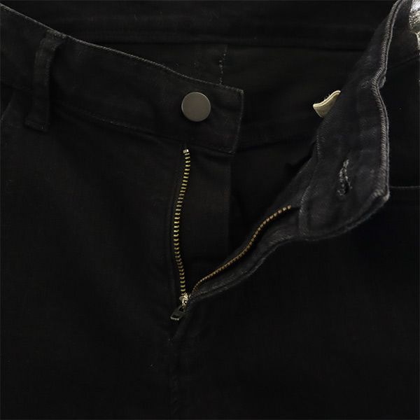 β ベータメン ペイント ペイント スリムデニムパンツ 9 ブラック ストレッチ ジーパン レディース