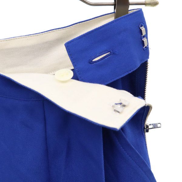 未使用 スピックアンドスパン 日本製 タックボリューム ロングスカート 36 ブルー Spick and Span レディース