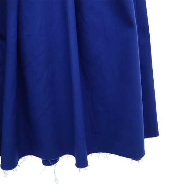 未使用 スピックアンドスパン 日本製 タックボリューム ロングスカート 36 ブルー Spick and Span レディース