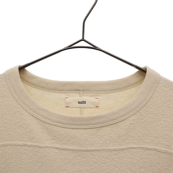 unfil アンフィル 長袖 パイル地 Tシャツ 1 ホワイト 日本製 メンズ