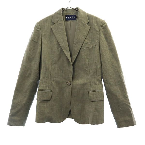 RALPH LAUREN ラルフローレン 日本製 ウールブレンド テーラードジャケット 7 グレー レディース