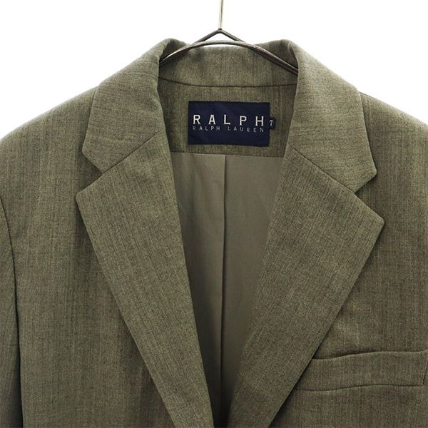 RALPH LAUREN ラルフローレン 日本製 ウールブレンド テーラードジャケット 7 グレー レディース