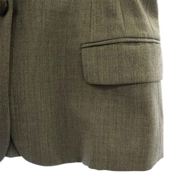 RALPH LAUREN ラルフローレン 日本製 ウールブレンド テーラードジャケット 7 グレー レディース