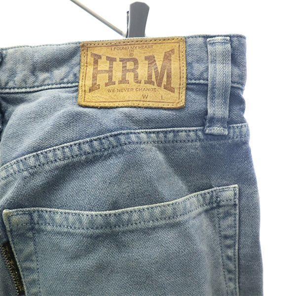 HOLLYWOOD RANCH MARKET ハリウッドランチマーケット 日本製 ストレートデニムパンツ w28 ブルー ジーパン レディース