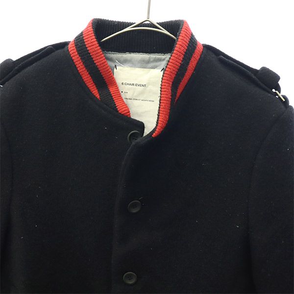 soe ソーイ ウールブレンド ジャケット S ブラック 6 CHAIR EVENT メンズ