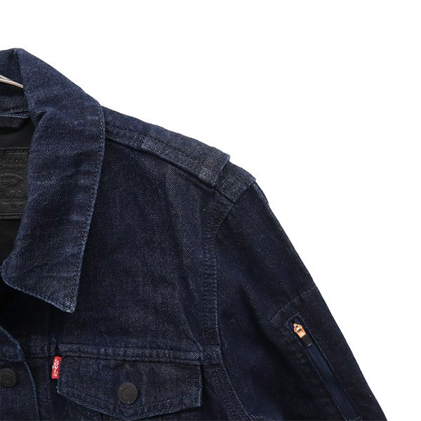 Levi's リーバイス デニムジャケット S ネイビー JACQUARD ジージャン レディース