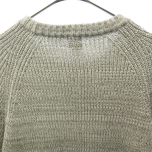 未使用 TAKEO KIKUCHI タケオキクチ 日本製 長袖 ニット 1 グレー セーター メンズ