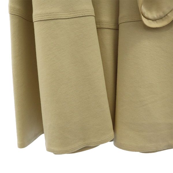 TO BE CHIC トゥービーシック 日本製 半袖 膝丈ワンピース 42 ベージュ レディース