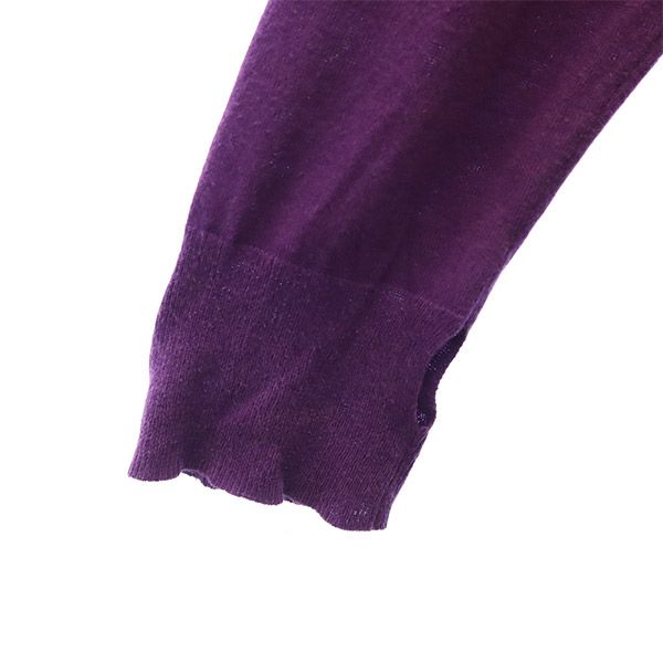 Paul+ Paul Smith ポールプラス ポールスミス 長袖 ウールブレンド カーディガン M パープル レディース