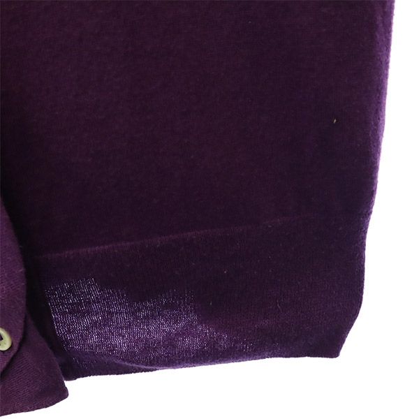 Paul+ Paul Smith ポールプラス ポールスミス 長袖 ウールブレンド カーディガン M パープル レディース