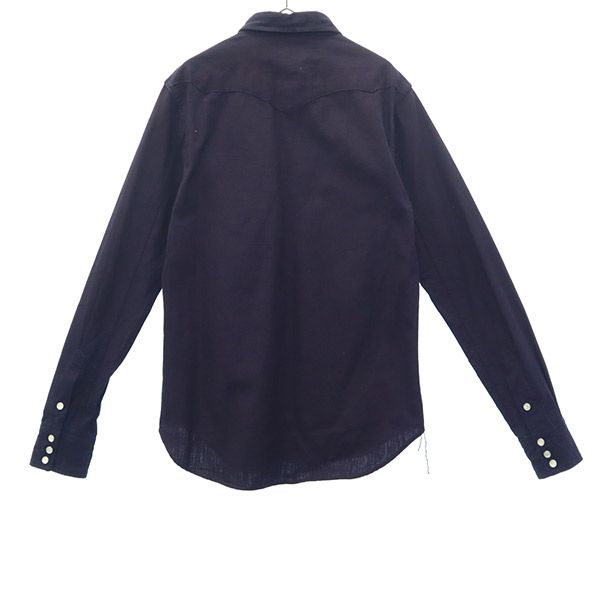 シャトルノーツ 日本製 長袖 コットンシャツ M ネイビー Shuttle notes ユナイテッドアローズ メンズ