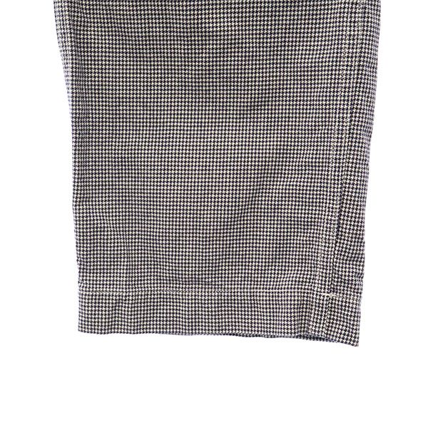 Danton ダントン チェック ベイカー パンツ 34 ネイビー×ホワイト シンチバック VETEMENTS DE TRAVAIL レディース