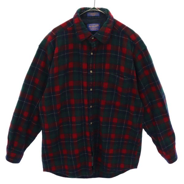 PENDLETON ペンドルトン チェック 長袖 ウールシャツ L メンズ