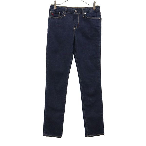POLO RALPH LAUREN ポロラルフローレン ロゴ刺繍 デニムパンツ 14 ネイビー ジーパン キッズ
