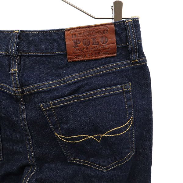 POLO RALPH LAUREN ポロラルフローレン ロゴ刺繍 デニムパンツ 14 ネイビー ジーパン キッズ