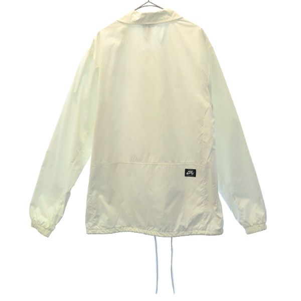 ナイキエスビー ロゴプリント スケボー 長袖 ウェア M ホワイト NIKE SB コーチジャケット メンズ