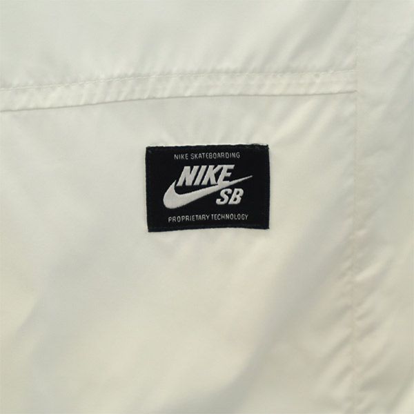 ナイキエスビー ロゴプリント スケボー 長袖 ウェア M ホワイト NIKE SB コーチジャケット メンズ