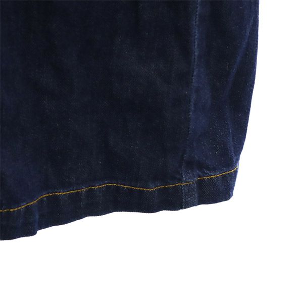 Lily Brown リリーブラウン 未使用 長袖 フリルデニム ワンピース F ネイビー LWFO181003 レディース