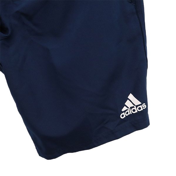 アディダス ロゴプリント サッカー ウーブン ショートパンツ O ネイビー adidas フットサル CLIMACOOL メンズ