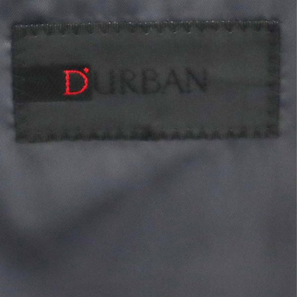 Durban ダーバン 日本製 チェック リネン ウールブレンド テーラードジャケット グレー系 メンズ